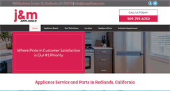 Desktop Screenshot of jmappliance.com