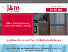Tablet Screenshot of jmappliance.com